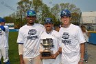 Baseball vs Babson  Wheaton College Baseball players celebrate their victory over Babson to win the NEWMAC Championship for the third year in a row. - (Photo by Keith Nordstrom) : Wheaton, baseball, NEWMAC